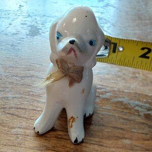 Antique chalkware Poodle ornament